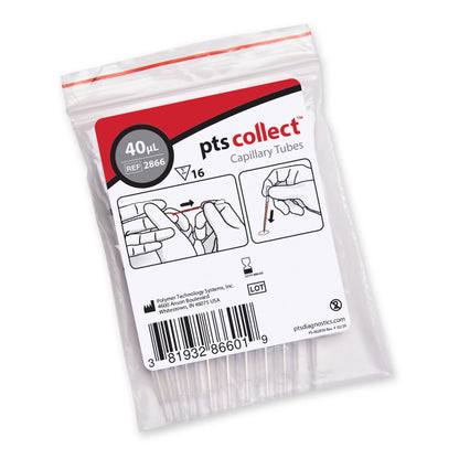 TUBE, CAPILLARY PLAIN BLK 40ULGLS (16/BG)