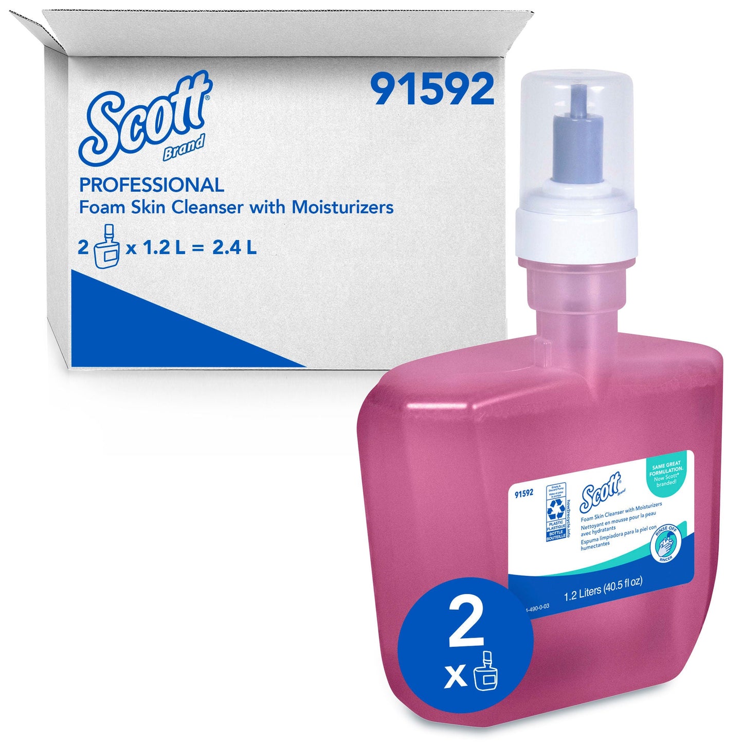 SOAP, SKIN FOAM W/MOISTURIZER (2/CS)