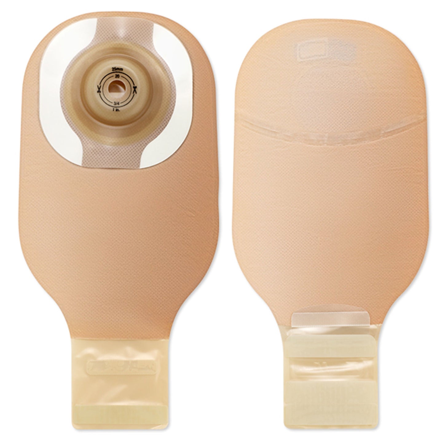POUCH, OST DRN SFT CONVEX CERAPLUS BARRIER W/TAPE 12"