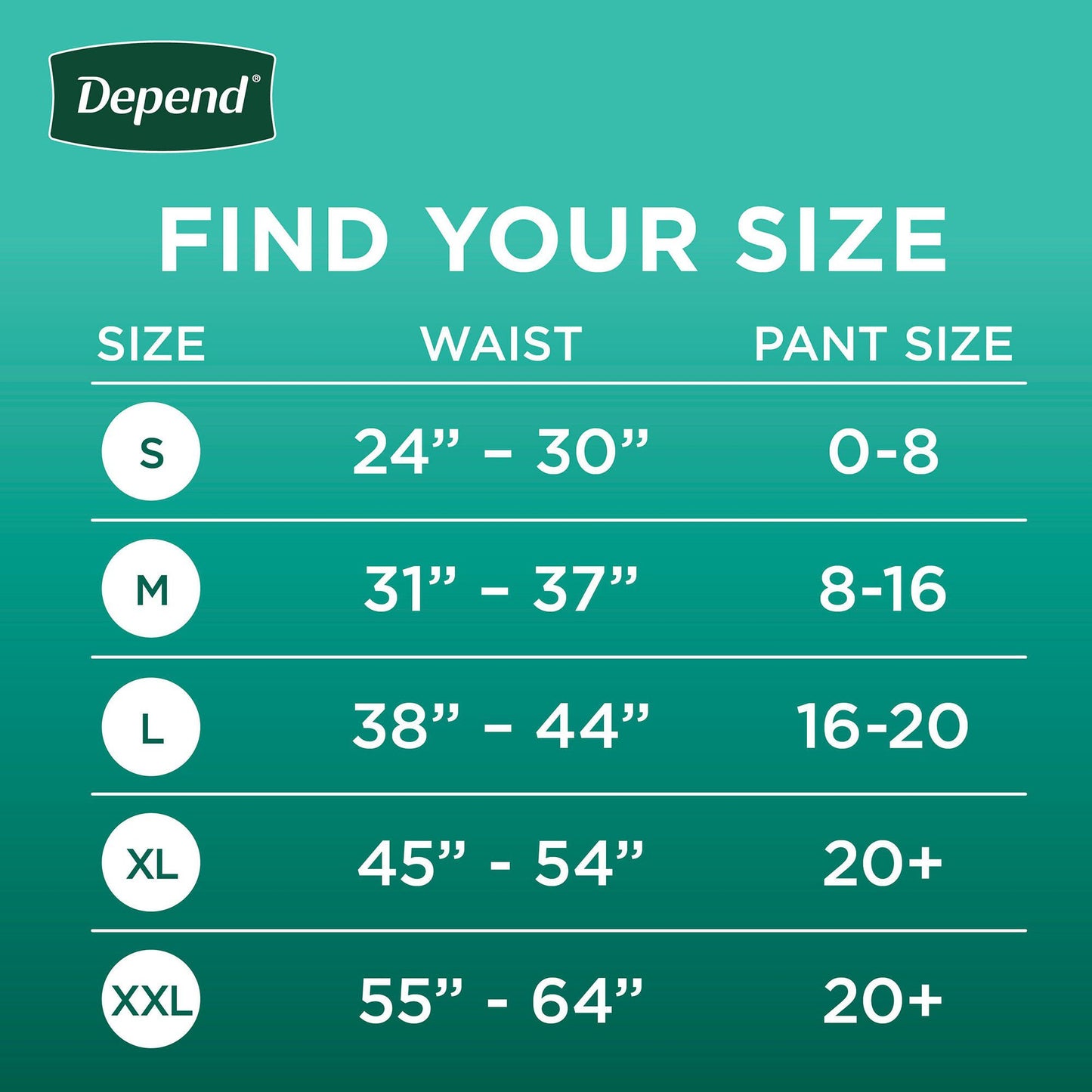UNDERWEAR, DEPEND MAX ABSRB BLUSH WMN XLG (15/PK 2PK/CS)