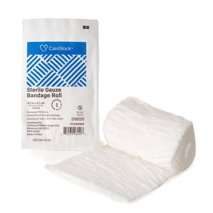 GAUZE, BANDAGE FLUF-E 6PLY STR4.5X4.1YDS (1RL/PK 100PK/CS)