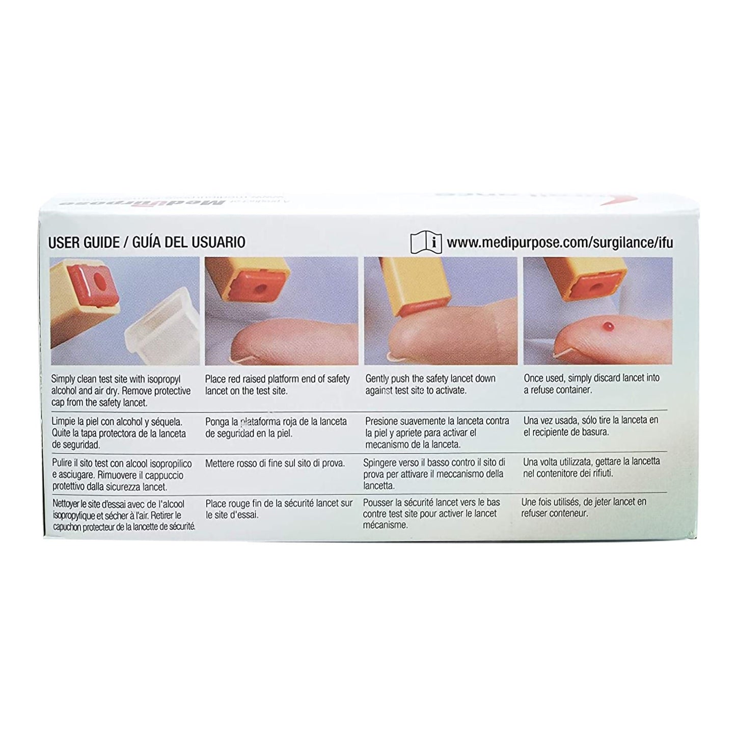LANCET, 2.8MM NDL PNK (100/BX)