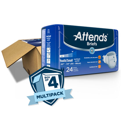 BRIEF, INCONTINENCE ATTENDS S M (24/BG 4BG/CS)