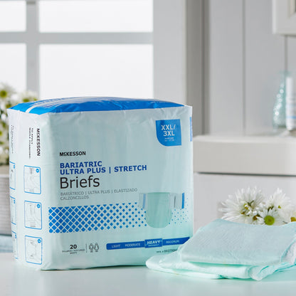 BRIEF, TAB CLSR ULTRA PLUS 2XLG 3XLG 58-77 (20/BG 4BG/CS)