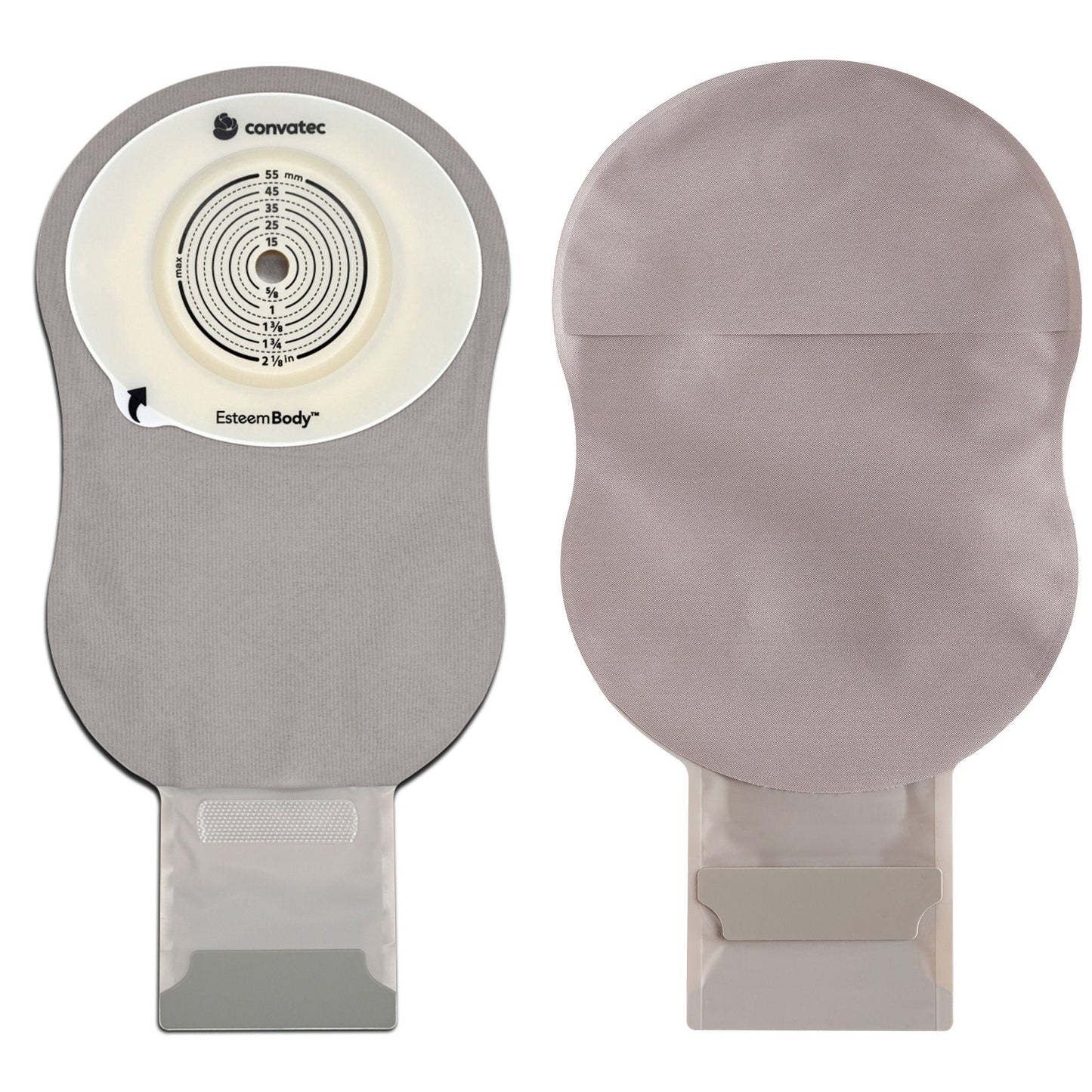 POUCH, OST DRAINABLE PRE-CUT BARR OPAQ 35MM 11" (10/BX)