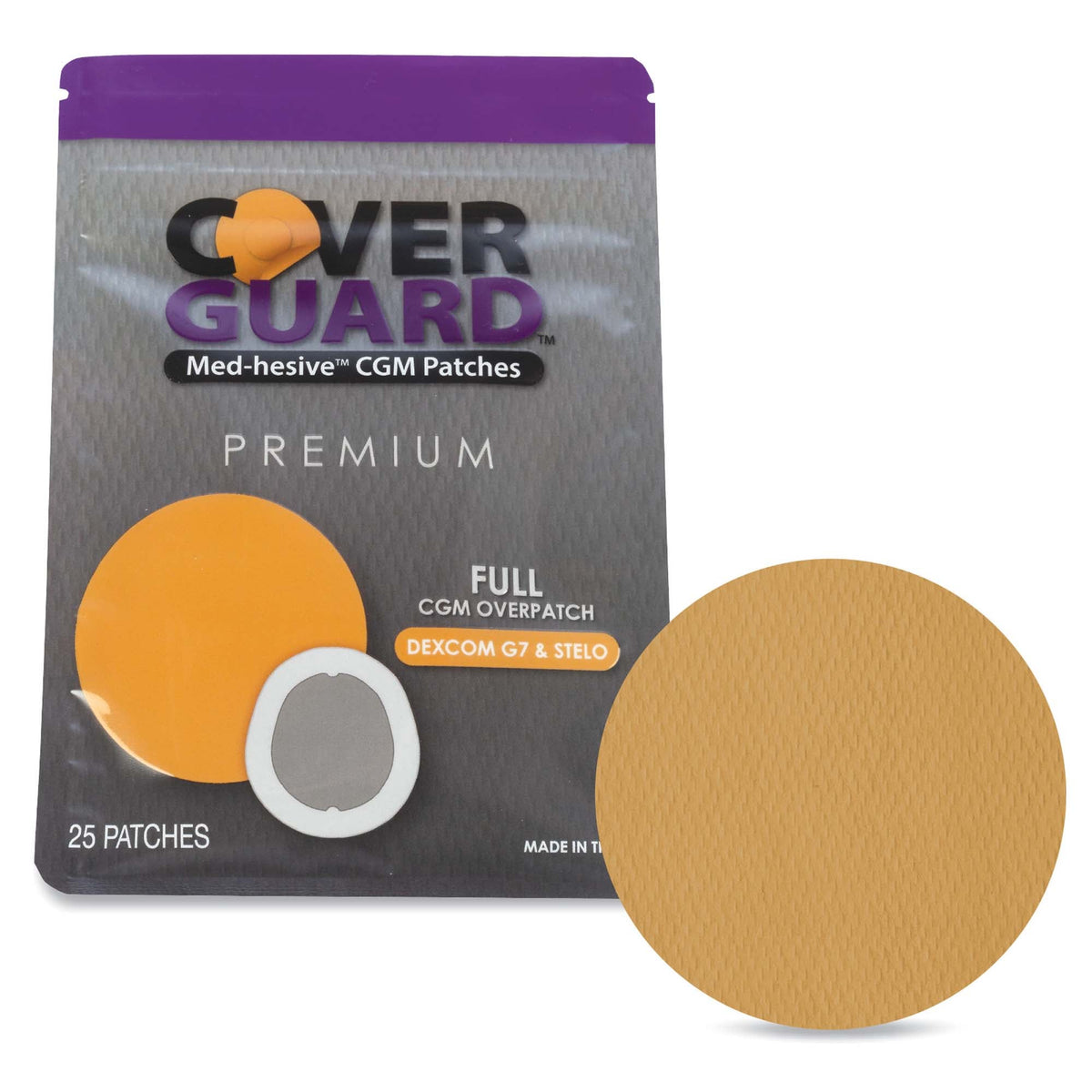 OVERPATCH, CVRGRD F/DEXCOM G7 TAN (25/CT 150CT/CS)
