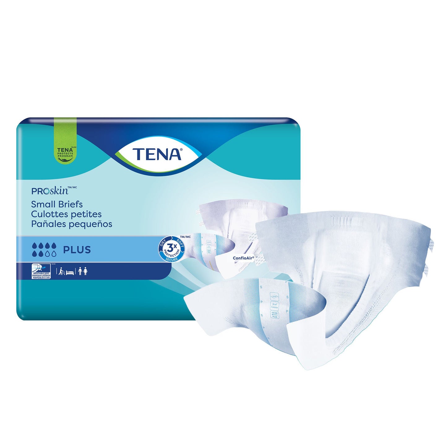 BRIEF, TENA PROSKIN PLUS SM (20/BG 4BG/CS)