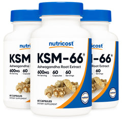 VITAMIN, CAP KSM-66 600MG (60/BT 12BT/CS)