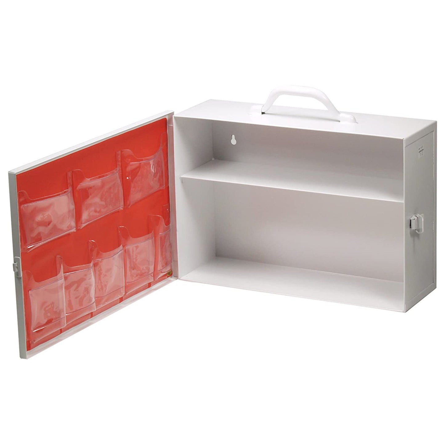 CABINET, FIRST AID 2SHELF EMPTY SIDE OPN DOOR