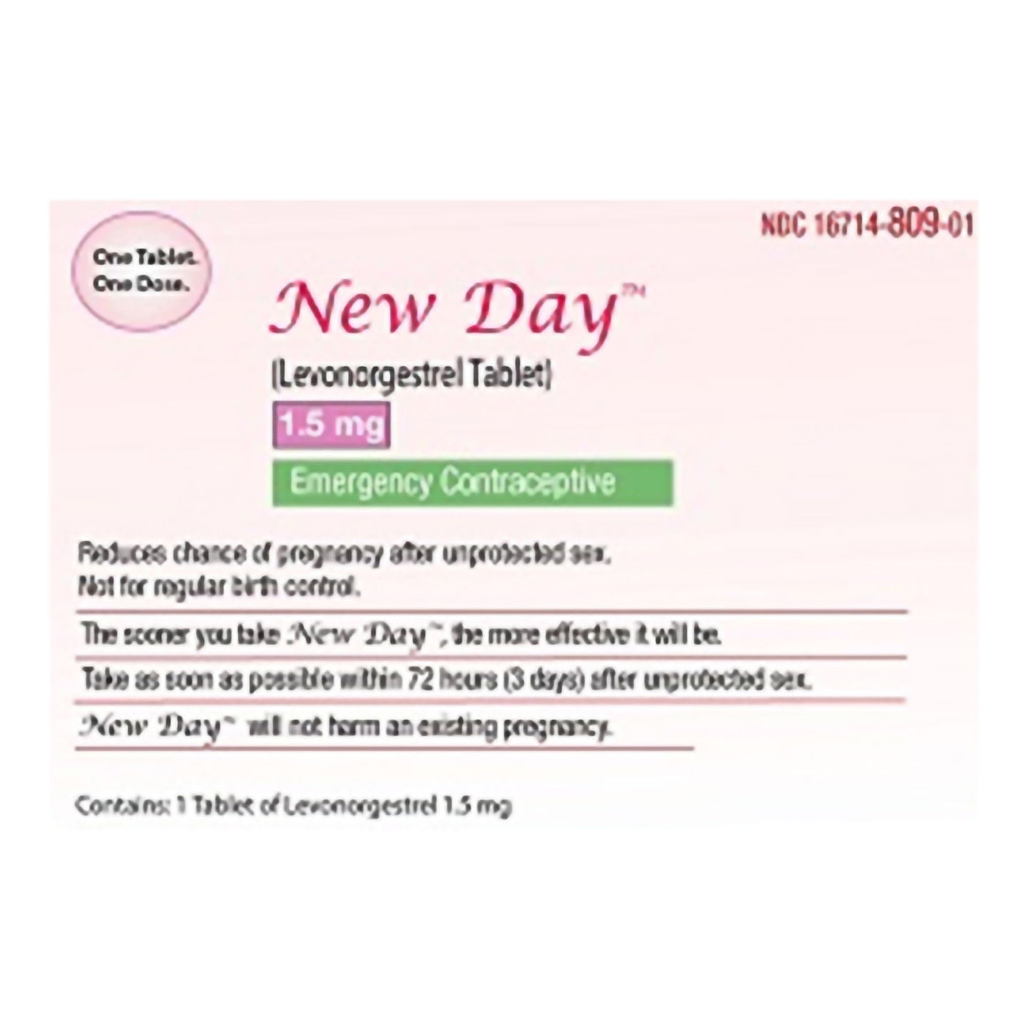 NEW DAY, TAB 1.5MG (1/BT)