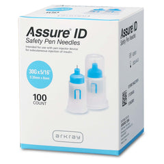 NEEDLE, PEN ASSURE ID SAFETY 8MMX30G (100/BX 12BX/CS)