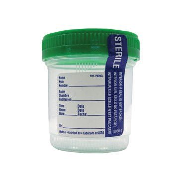 CONTAINER, SPCMN COLL STR GRN CAP 90MLX53MM (100/BG 4BG/CS)
