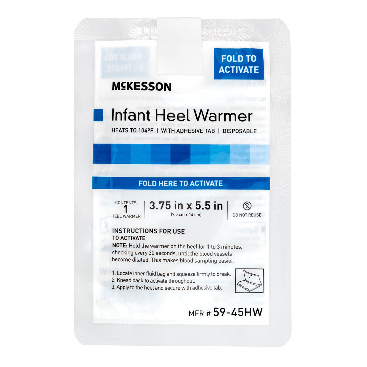 WARMER, HEEL INF 3.75"X5.5" LF(25/BX 4BX/CS)