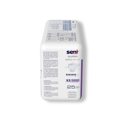 BRIEF, INCONT SENI SUPER XSM 16"-24" (25/PK 3PK/CS)