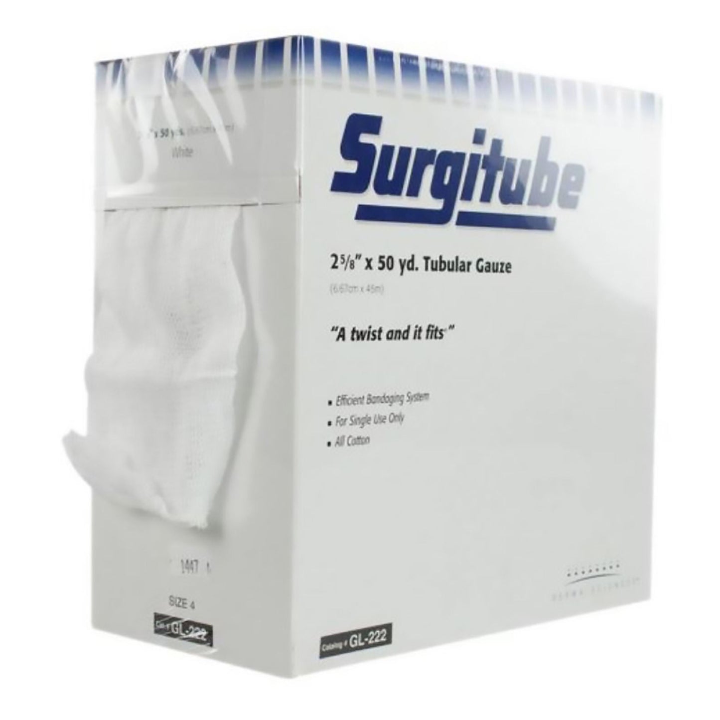 BANDAGE, GAUZE SURGI WHT SZ4 25/8" 50YDS