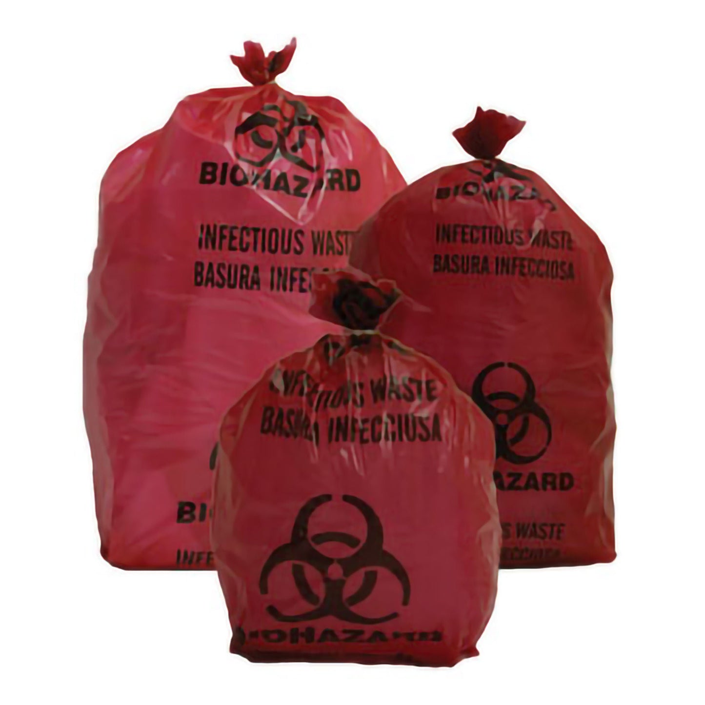 BAG, BIOHAZARD RED 3GL (20/RL 10RL/PK)