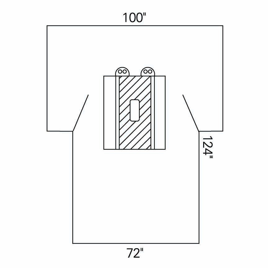 DRAPE, LAPAROTOMY W/POUCH (13/CS)