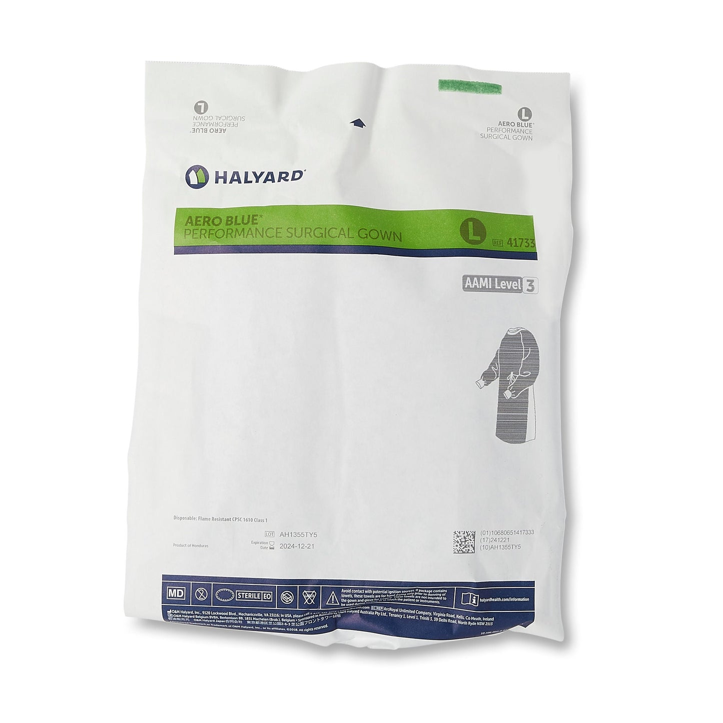 GOWN, SURG AERO PERFORMANCE LGBLUE STERILE (32/CS)