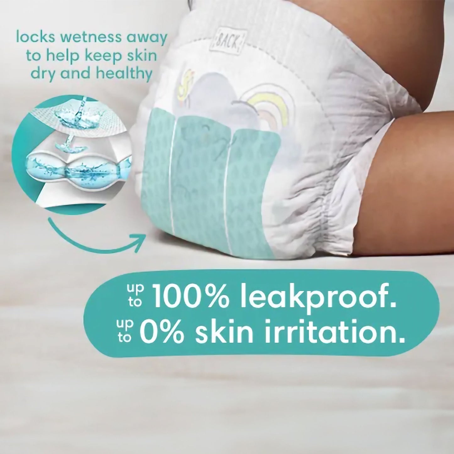 DIAPER, INF PAMPERS SWADDLERS SZ0 (31/PK 4PK/CS)