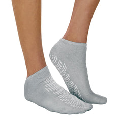 SLIPPER, DBL PRINT CARE STEP XLG GRY (48PR/CS)