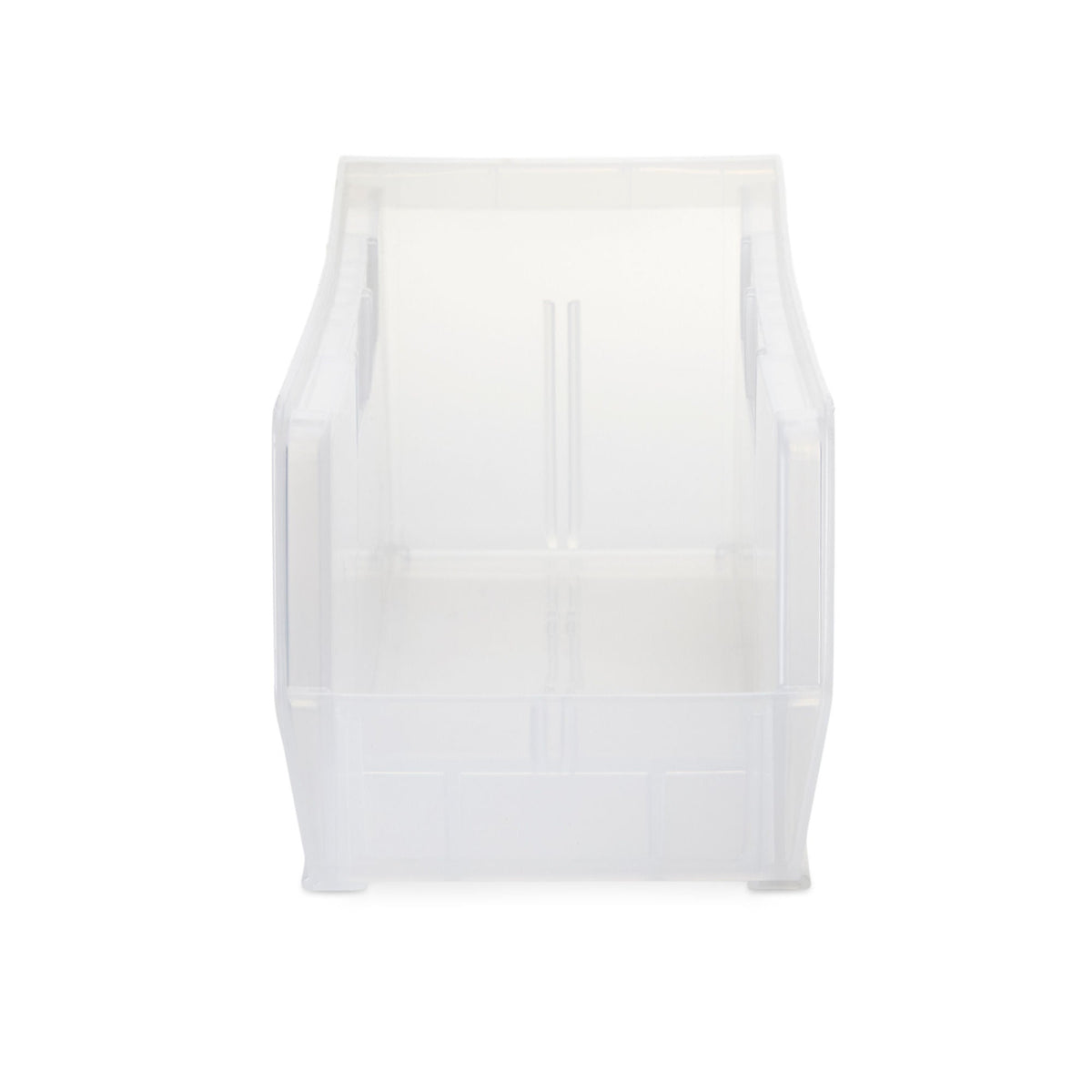 BIN, STORAGE SEMI CLR 10 7/8"X4 1/8"X4" (12/CT)