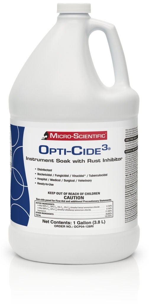 CLEANER, INSTR OPTI-CIDE3 DISINF RUST INHIBITOR 1GAL (4/CS)