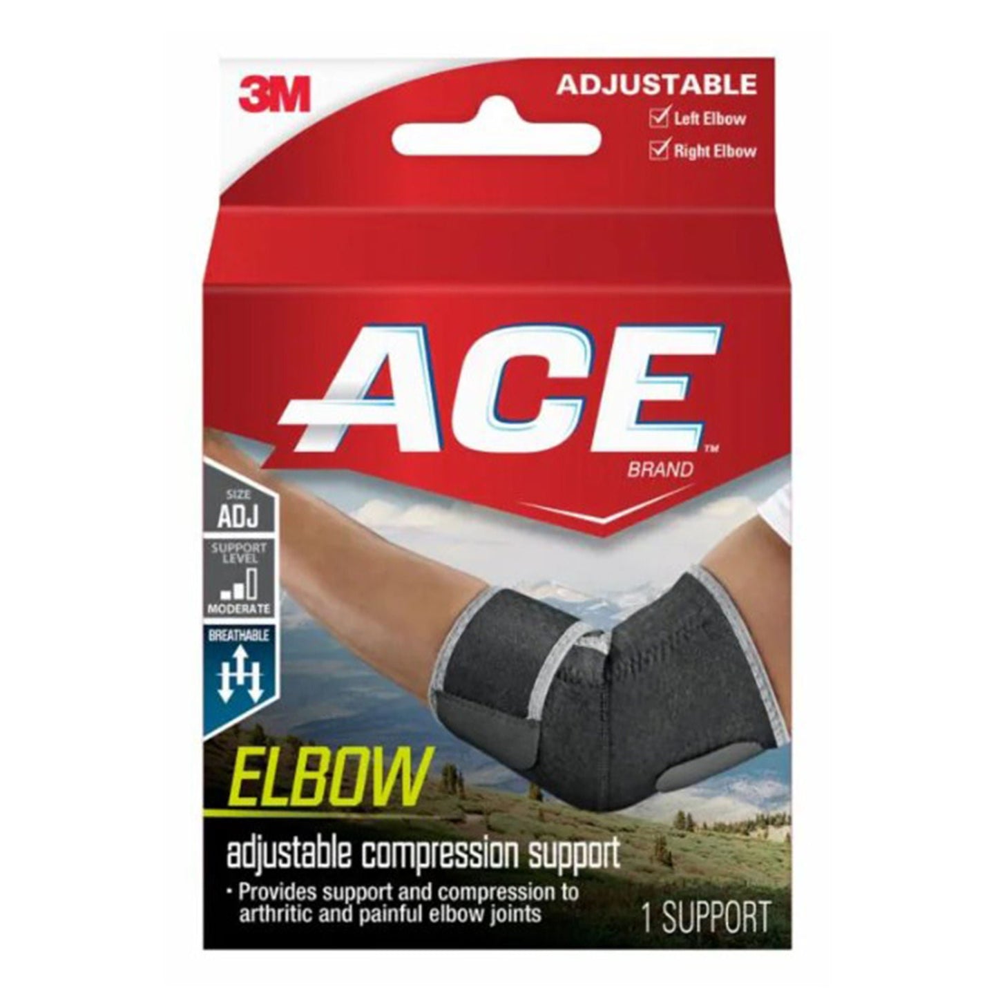 ELBOW SUPPORT, ACE ADJ NEOPRENE ONE-SIZE (12/BX)