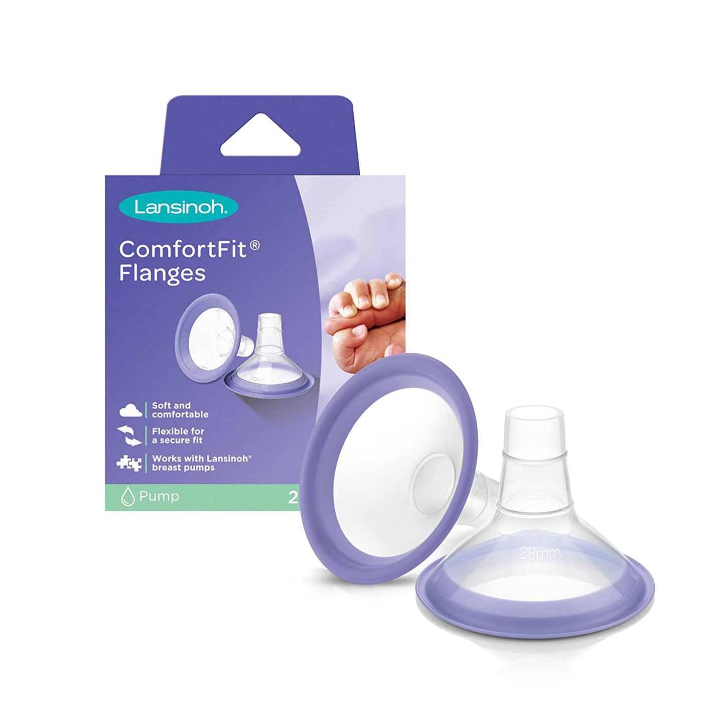 FLANGE, PUMP COMFORT FIT BREAST 21MM (2/PR 6PR/CS)