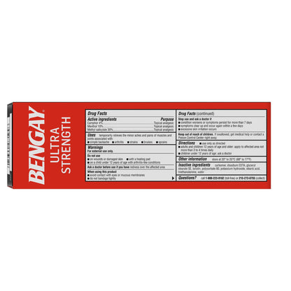 BENGAY, ULTRA STRENGTH 4OZ (36/CS)