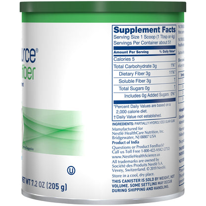 NUTRISOURCE FIBER, PDR 7.2OZ (4/CS)