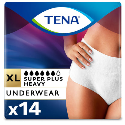 UNDERWEAR, WMN TENA SUPER + XLG (14/BG 4BG/CS) (WAS 54950)