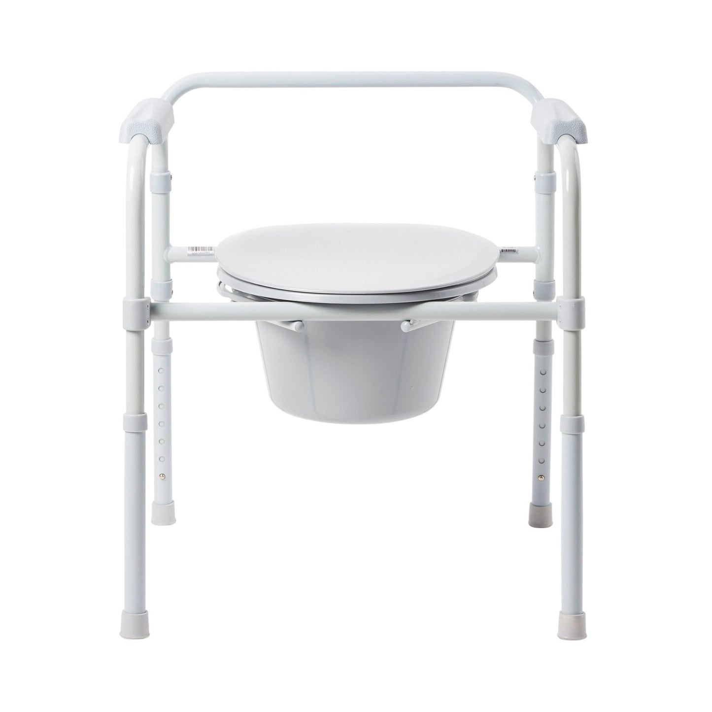 COMMODE, FLD STL FRAME GRY 350LBS (4/CS)