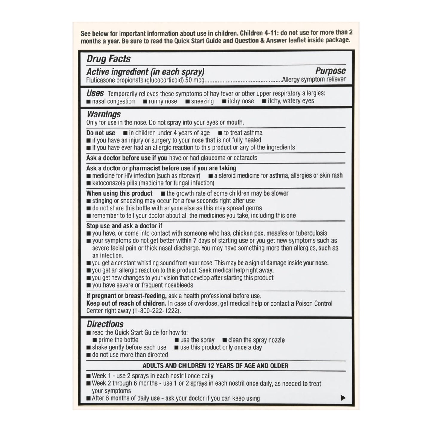 ALLERGY RELIEF, SPR NASAL FT 24HR1 44 SPRAY METERED