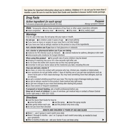 ALLERGY RELIEF, SPR NASAL FT 24HR1 44 SPRAY METERED