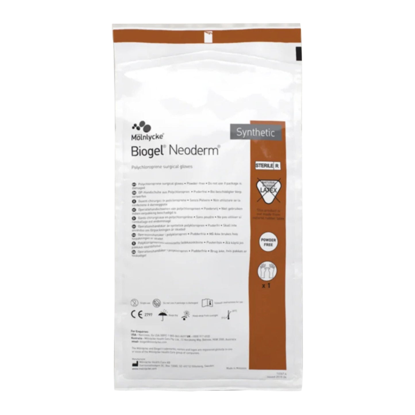 GLOVE, SURG PLYCHPRN 7.5 STR2 TXT (50PR/BX 4BX/CS)