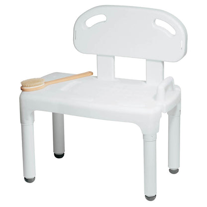 BENCH, TRANSFER W/BACK UNIV 400LLB CAP CAREXH