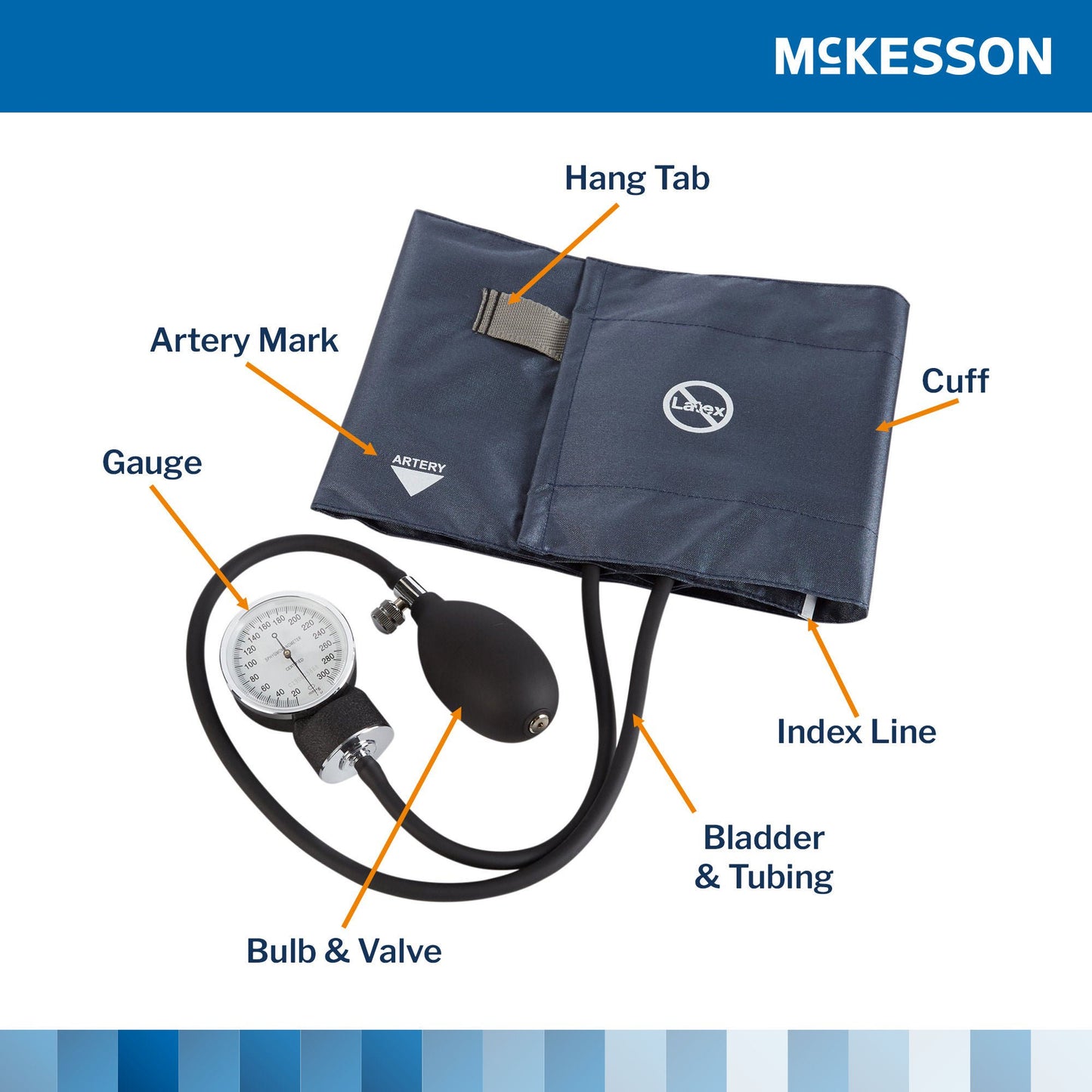 SPHYG, ANEROID STD LF NVY LG ADLT (1/BX)