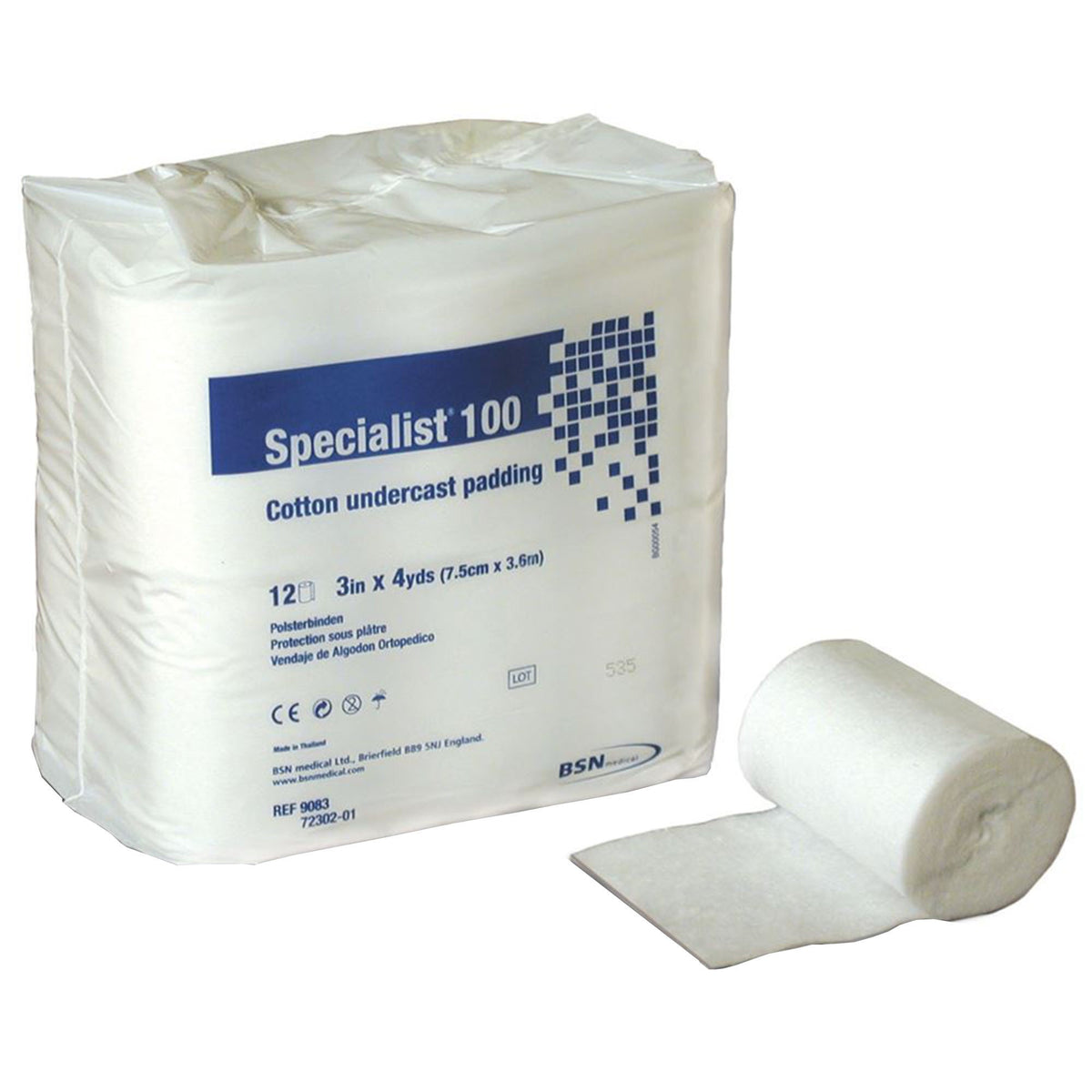 PADDING, CAST SPECIALIST CTN 3"X4YDS (12/BG)