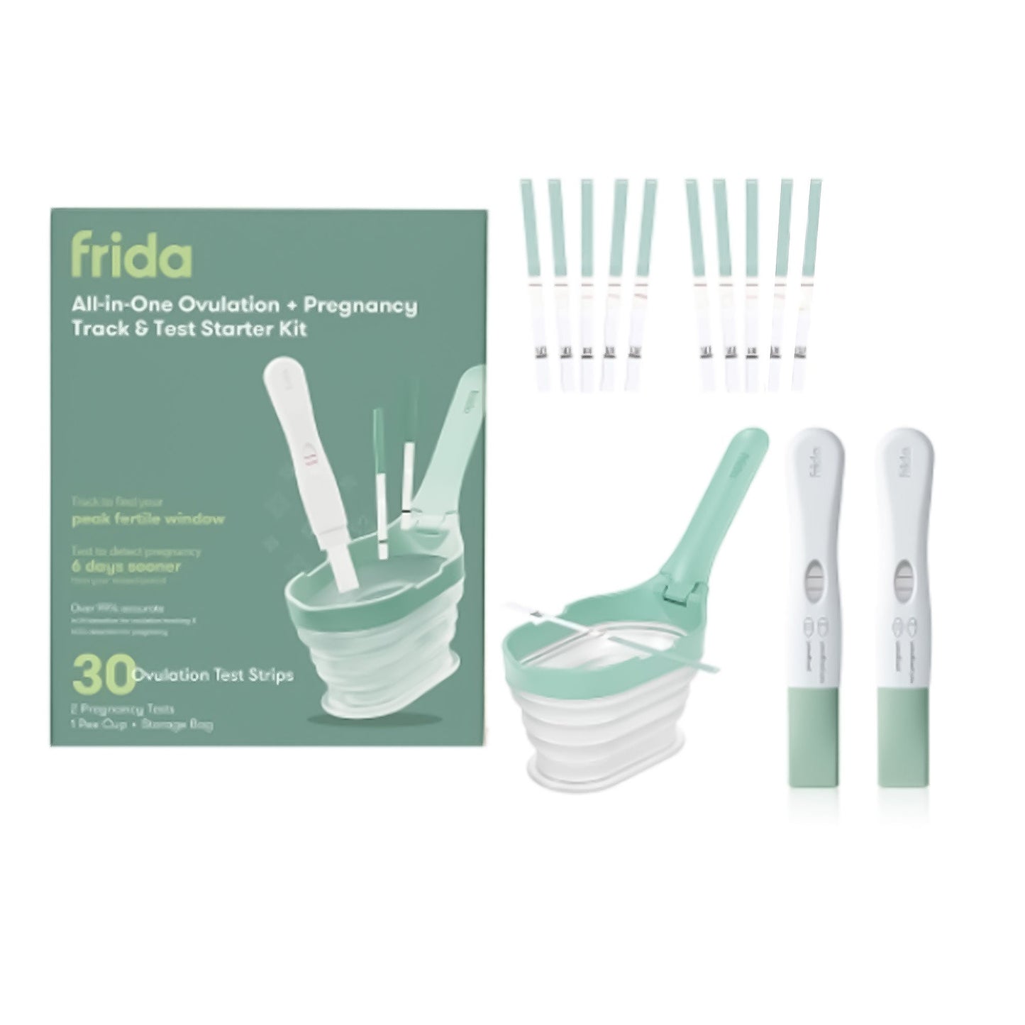 TEST KIT, OVULATION PREGNANCY ALL-IN-ONE (1/KT 12/KT/CS)