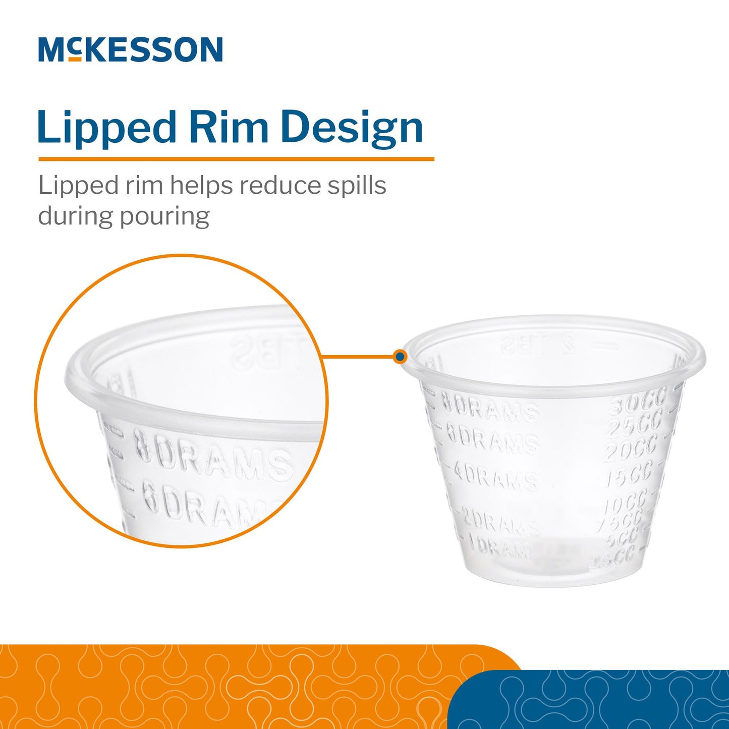 CUP, MED GRAD W/LIP 1OZ (100/SL)
