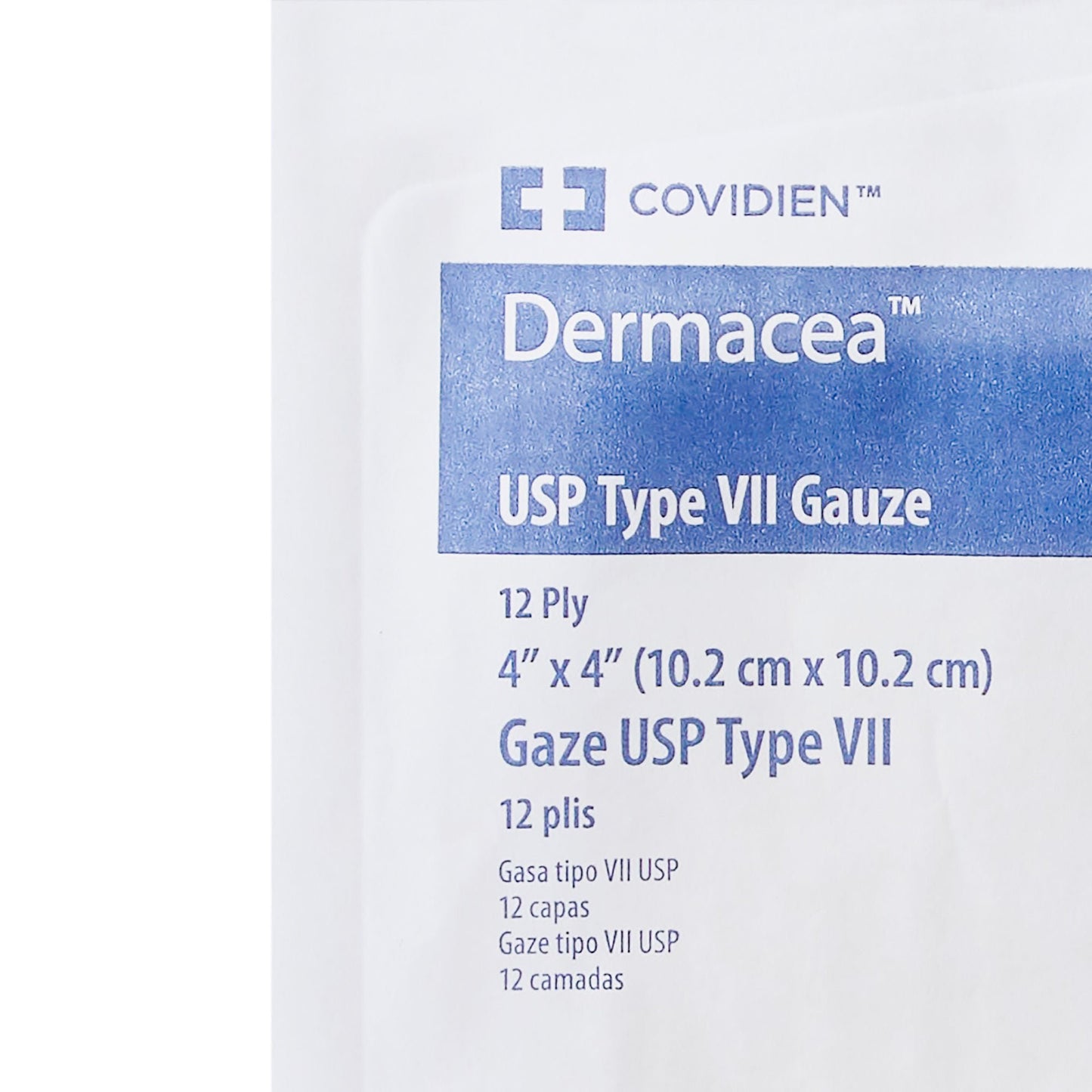 SPONGE, GAUZE DERMACEA 12PLY STR 4"X4" (10/PK 128PK/CS)