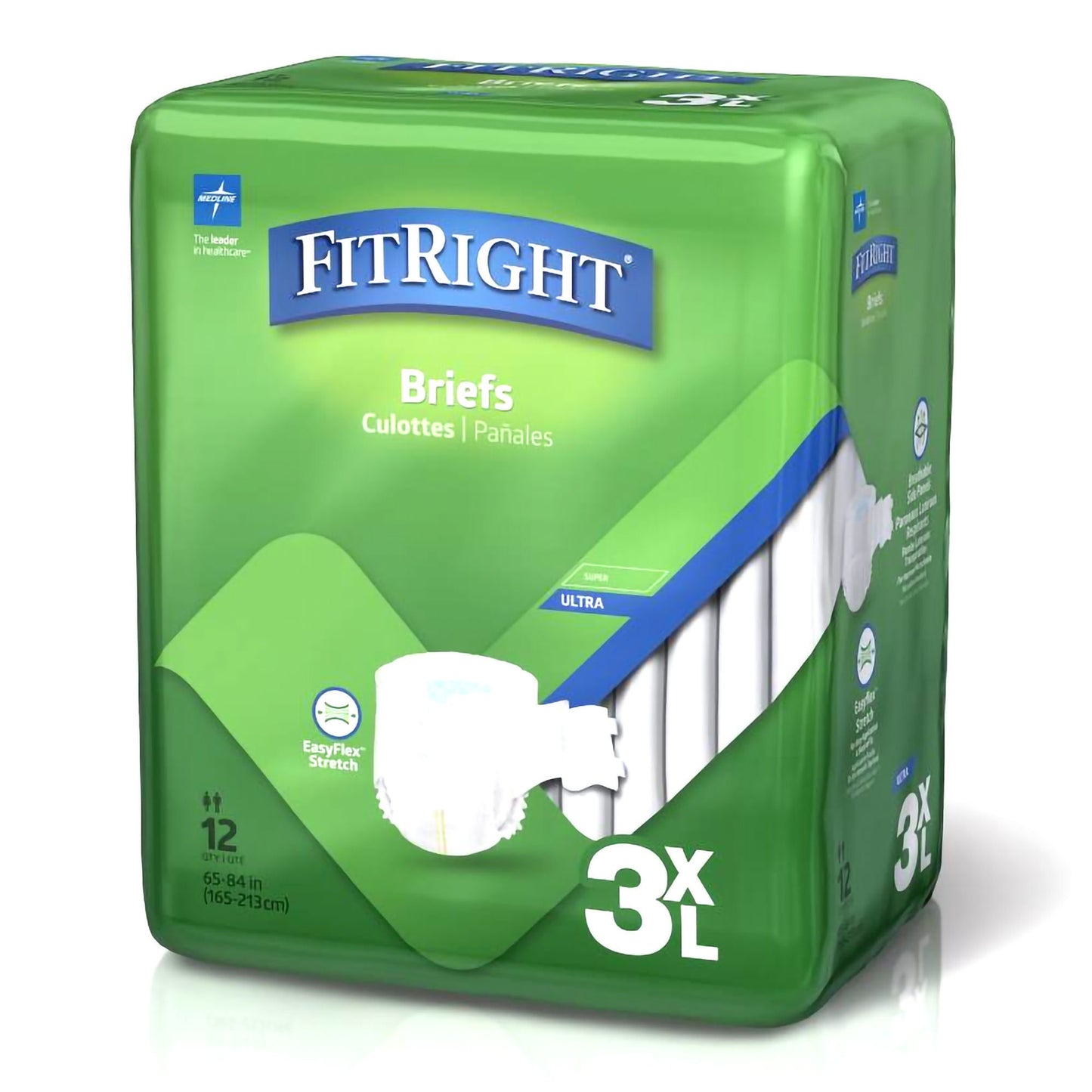 BRIEF, BARIATRIC FITRIGHT DISP3XLG 65-84" (12/BG 4BG/CS)