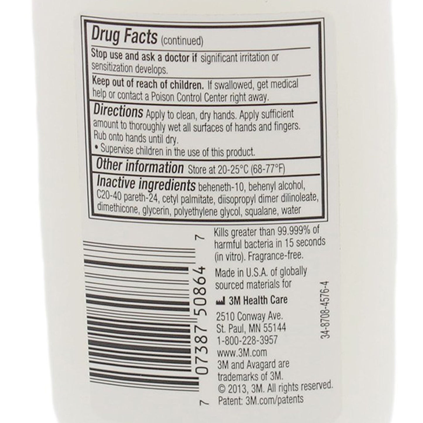 ANTISEPTIC, HAND W/MOISTURIZERS 3OZ (48/CS) 3M