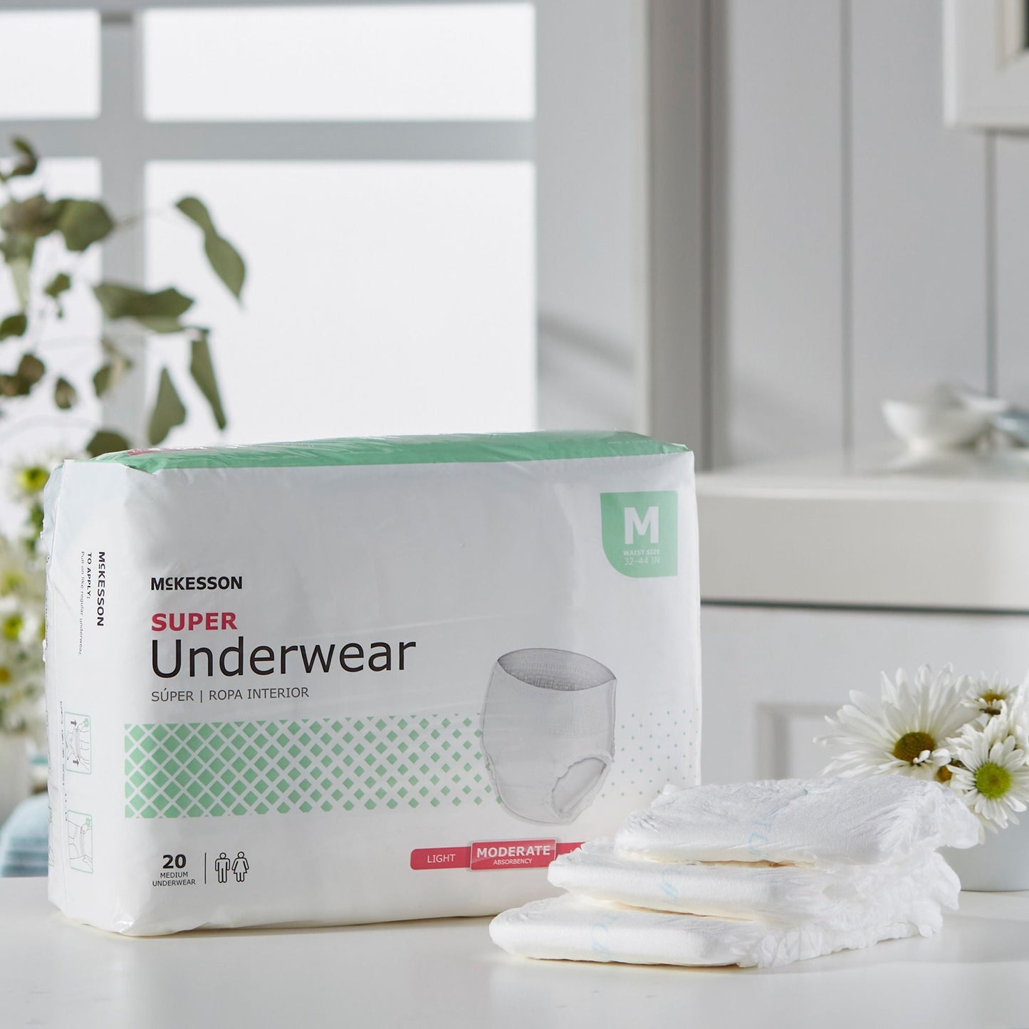 UNDERWEAR, SUPER MED 32-44 (20EA/BG 4BG/CS)