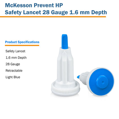 LANCET, HAEMOLANCE 28GX1.6MM (100/BX 20BX/CS)
