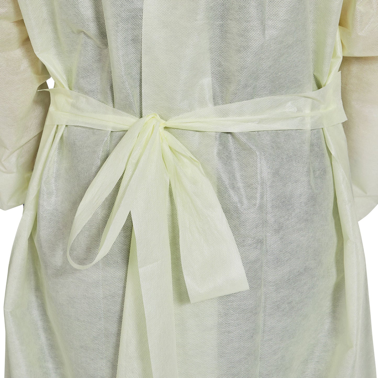 GOWN, ISO AAMI LVL2 NECK/WAISTTIE YLW XLG (10/BG 10BG/CS)