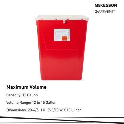 CONTAINER, SHARPS RED 12GL (8/CS)