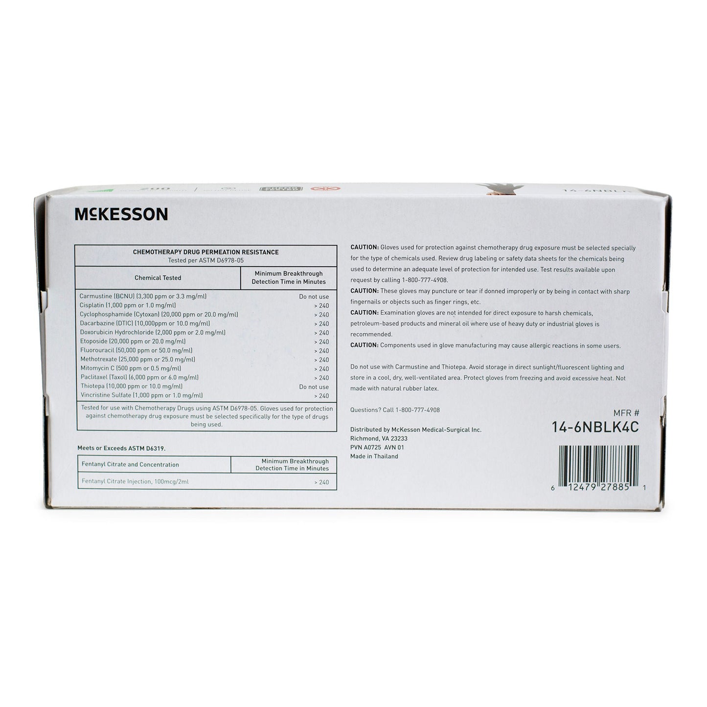GLOVE, EXAM NTRL MED N/S CHEMO BLK (200/BX 10BX/CS)