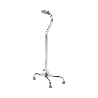CANE, QUAD/LG BASE ALUM CHROME(4/CS)