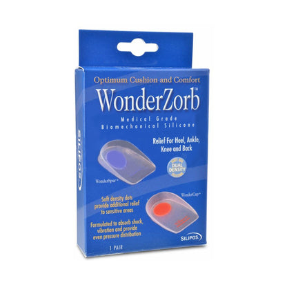 HEEL CUP, WONDERSPUR BLUE DOT MED
